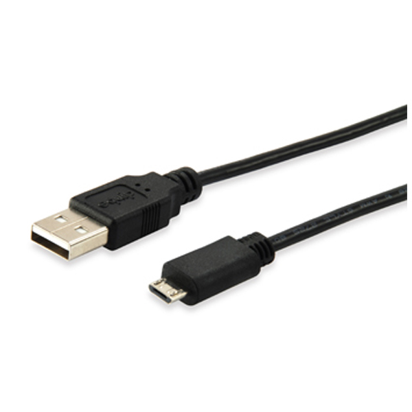 Cable USB 2.0 3A, Tipo USB-C/M-Micro B/M, negro, 1.0m - AISENS®